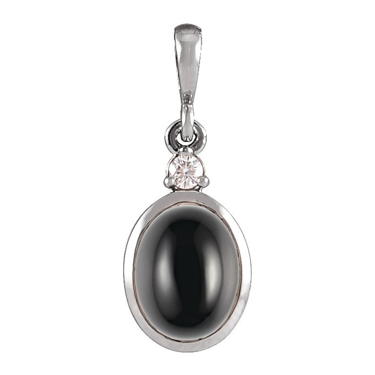 Bezel-Set Cabochon Pendant