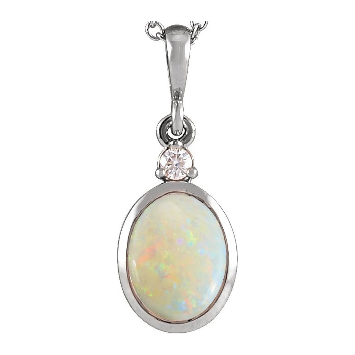 Bezel-Set Cabochon Pendant