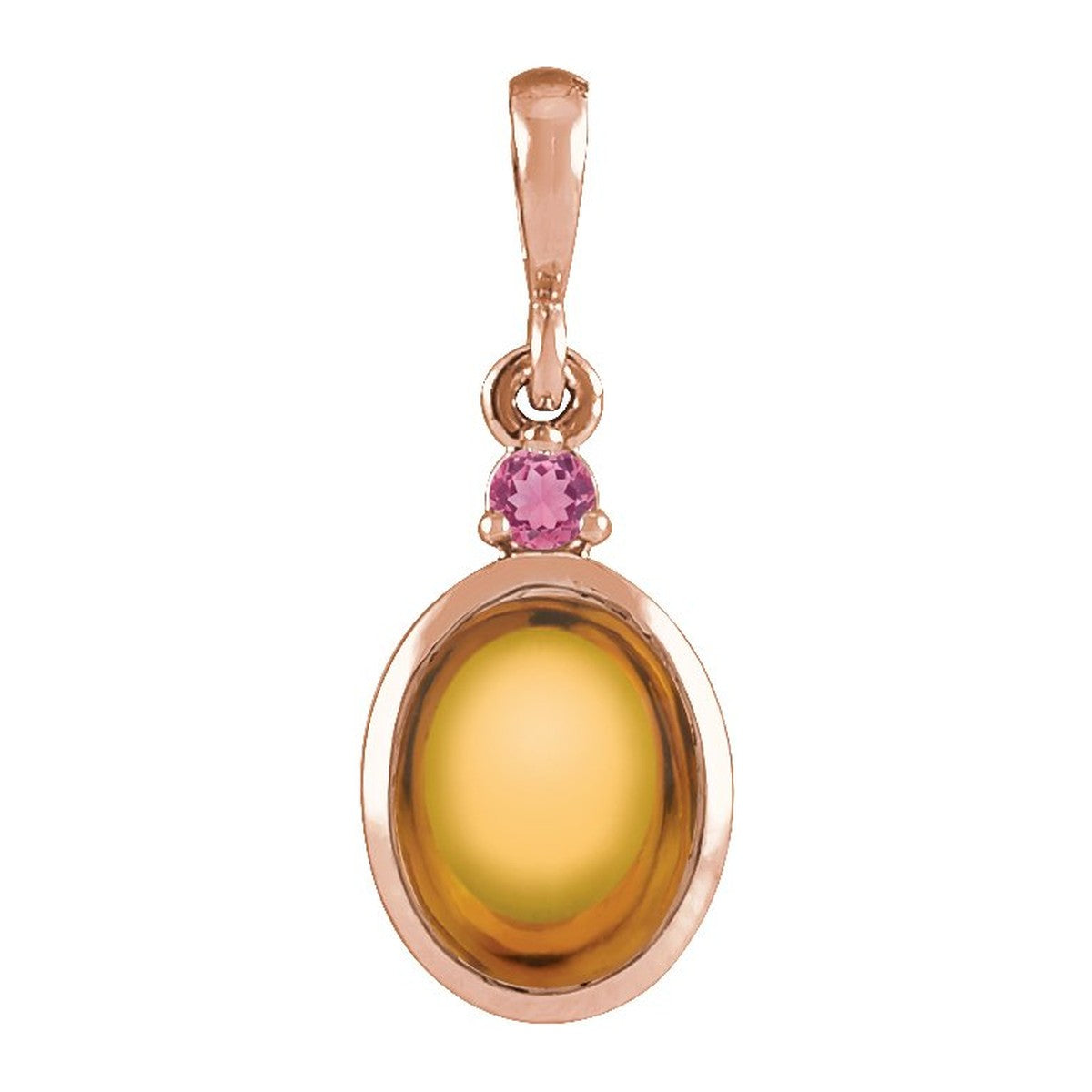 Bezel-Set Cabochon Pendant
