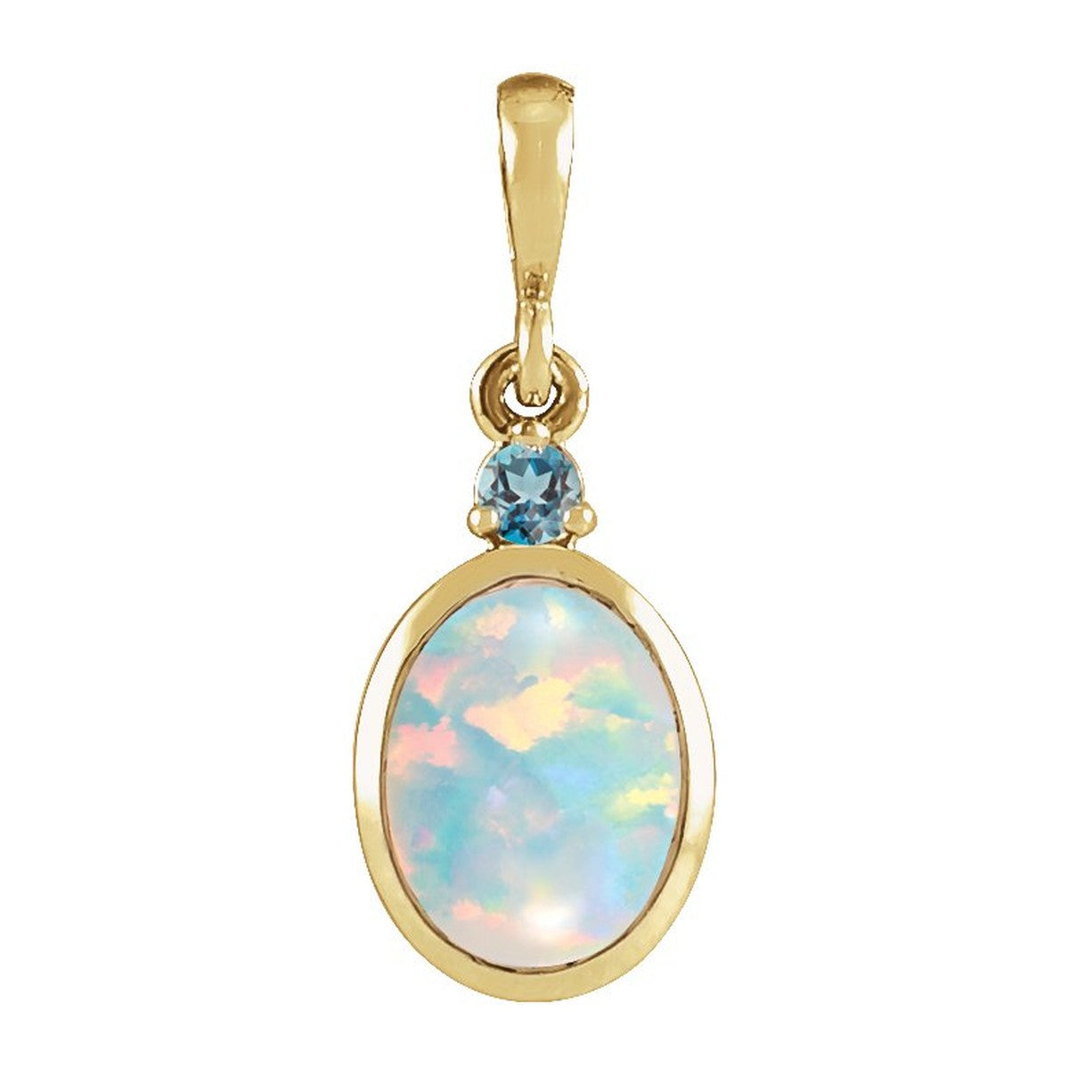 Bezel-Set Cabochon Pendant