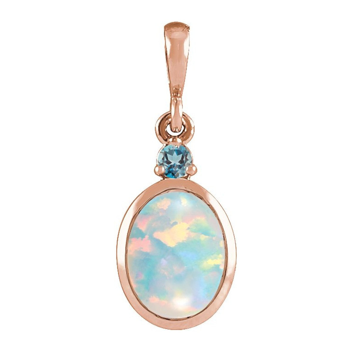 Bezel-Set Cabochon Pendant