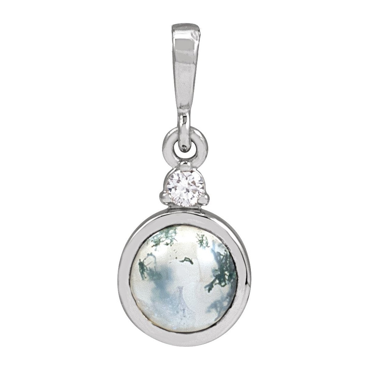 Bezel-Set Cabochon Pendant