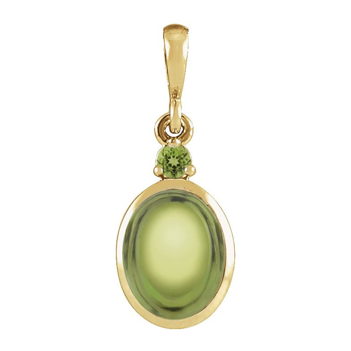 Bezel-Set Cabochon Pendant