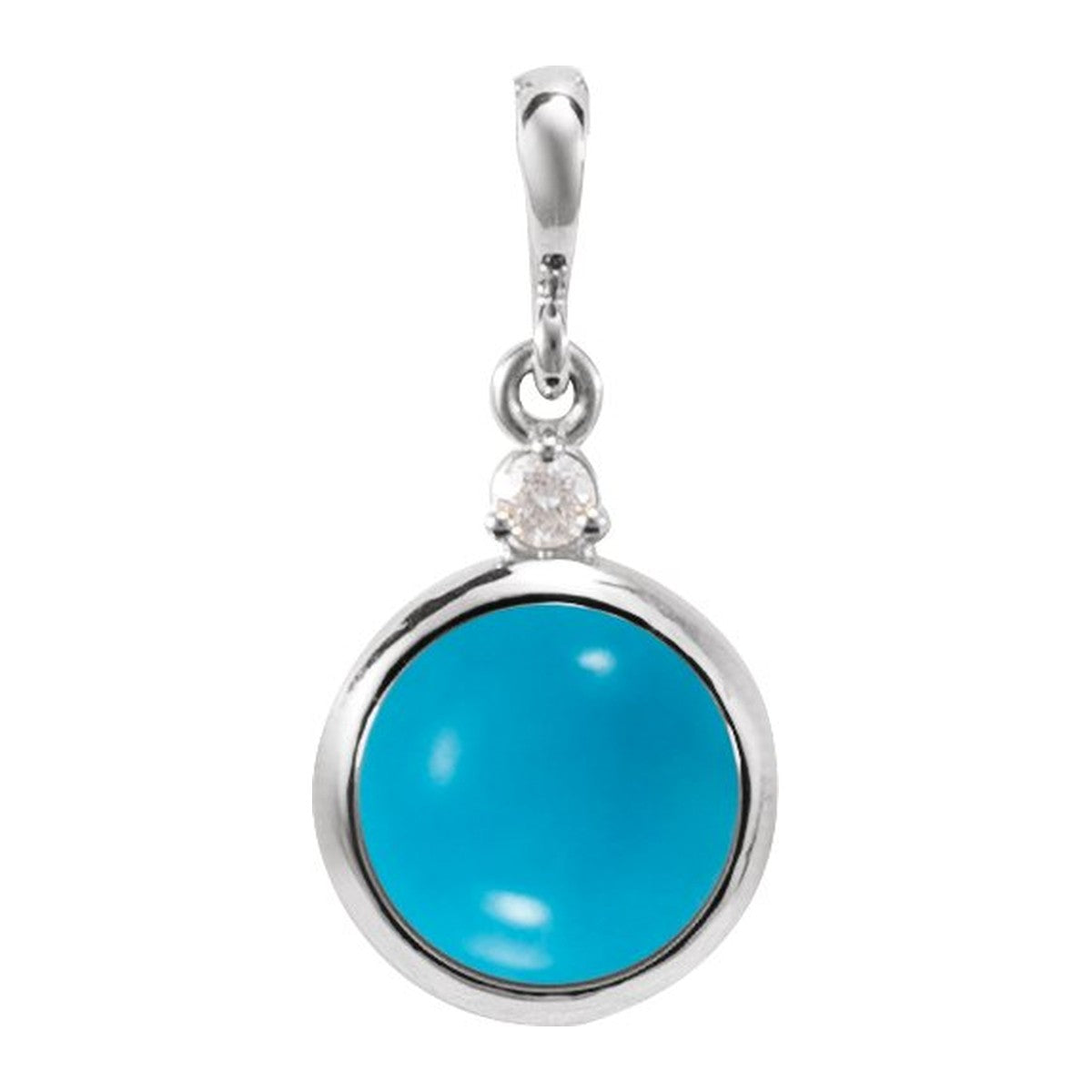 Bezel-Set Cabochon Pendant
