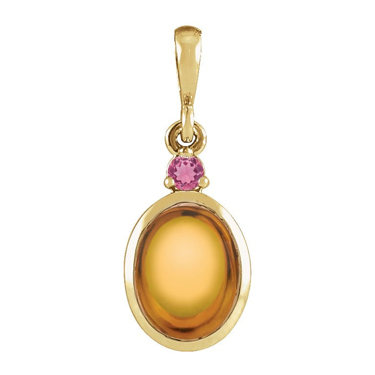 Bezel-Set Cabochon Pendant