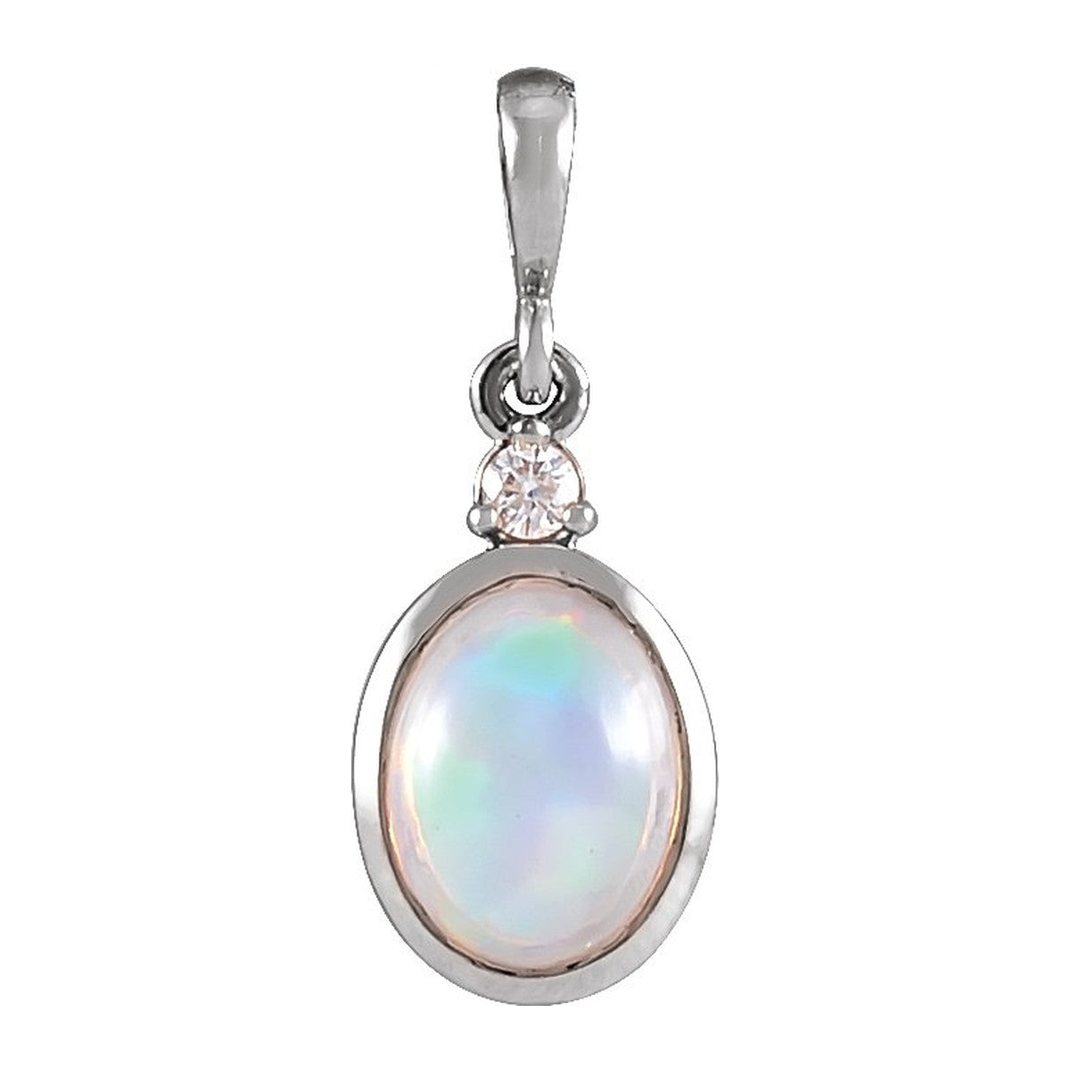 Bezel-Set Cabochon Pendant
