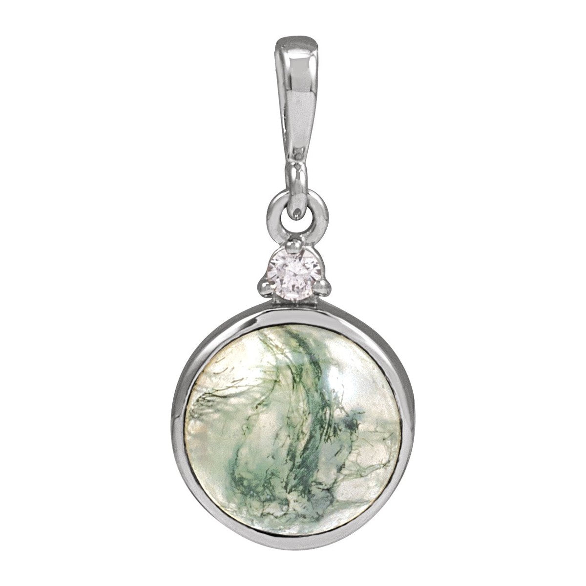 Bezel-Set Cabochon Pendant