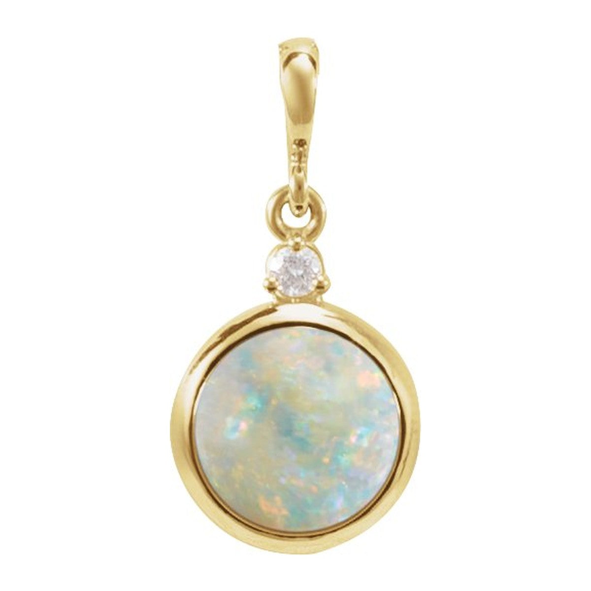 Bezel-Set Cabochon Pendant