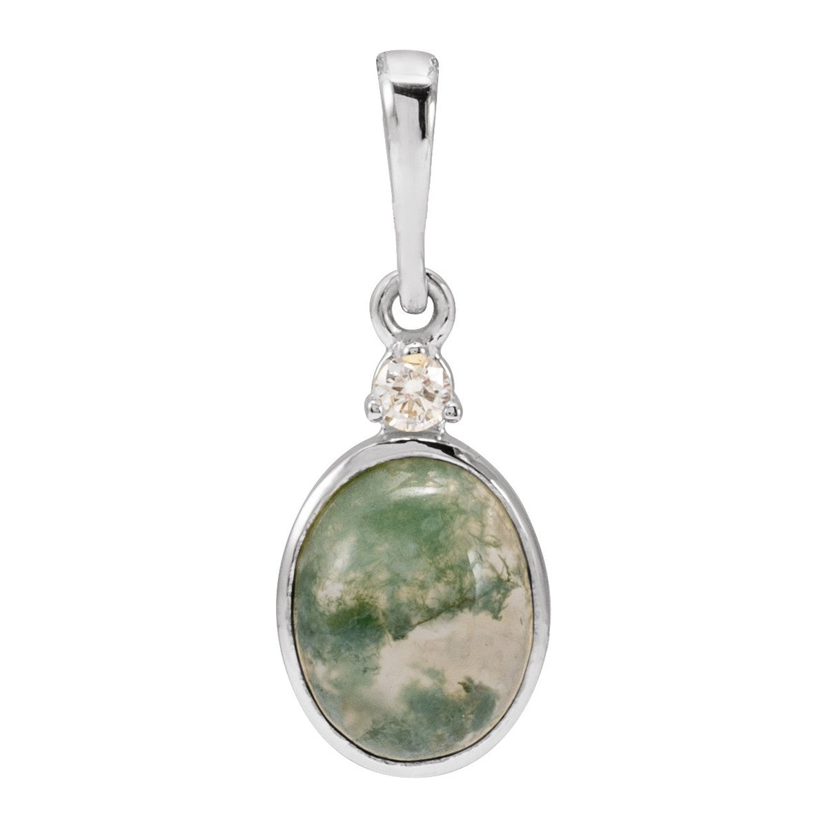 Bezel-Set Cabochon Pendant