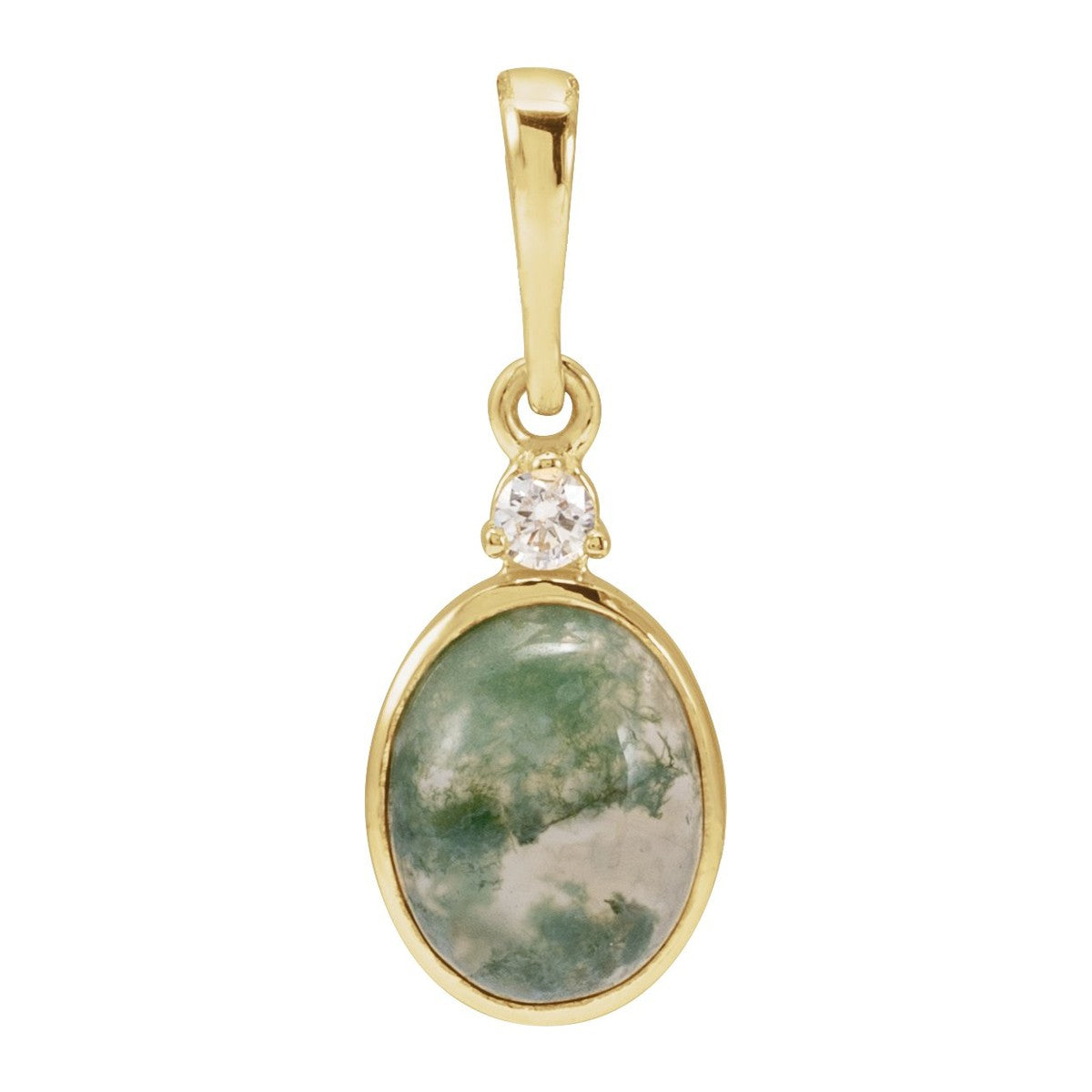 Bezel-Set Cabochon Pendant