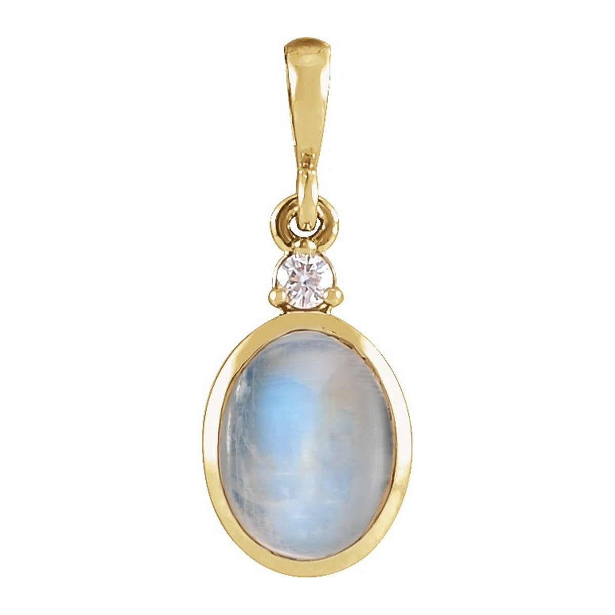 Bezel-Set Cabochon Pendant