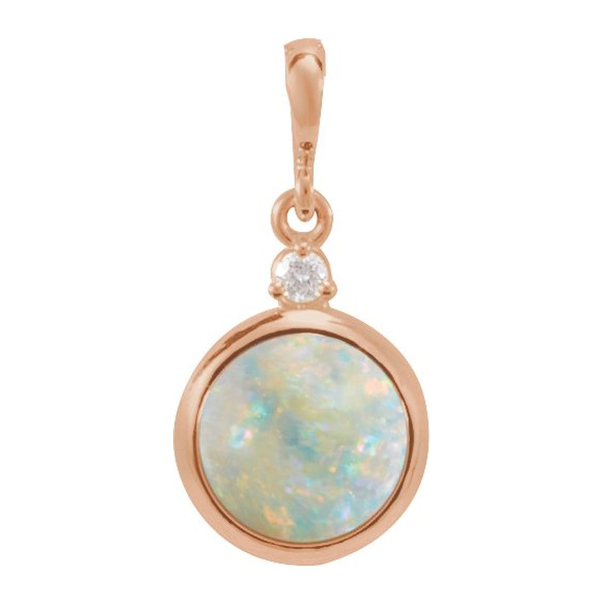 Bezel-Set Cabochon Pendant
