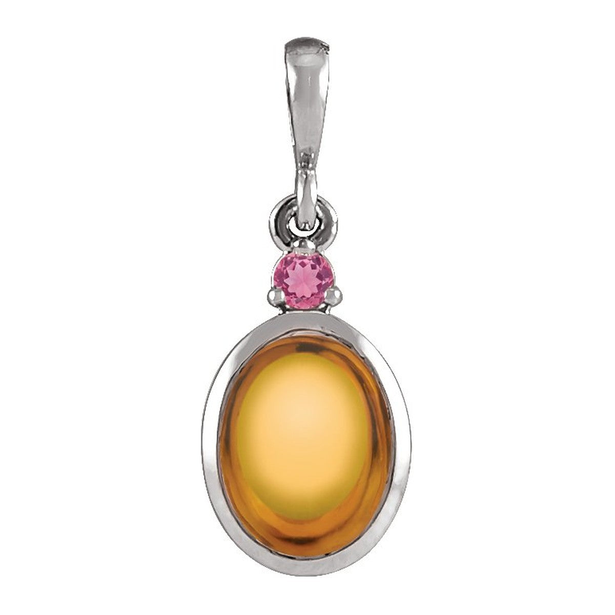 Bezel-Set Cabochon Pendant