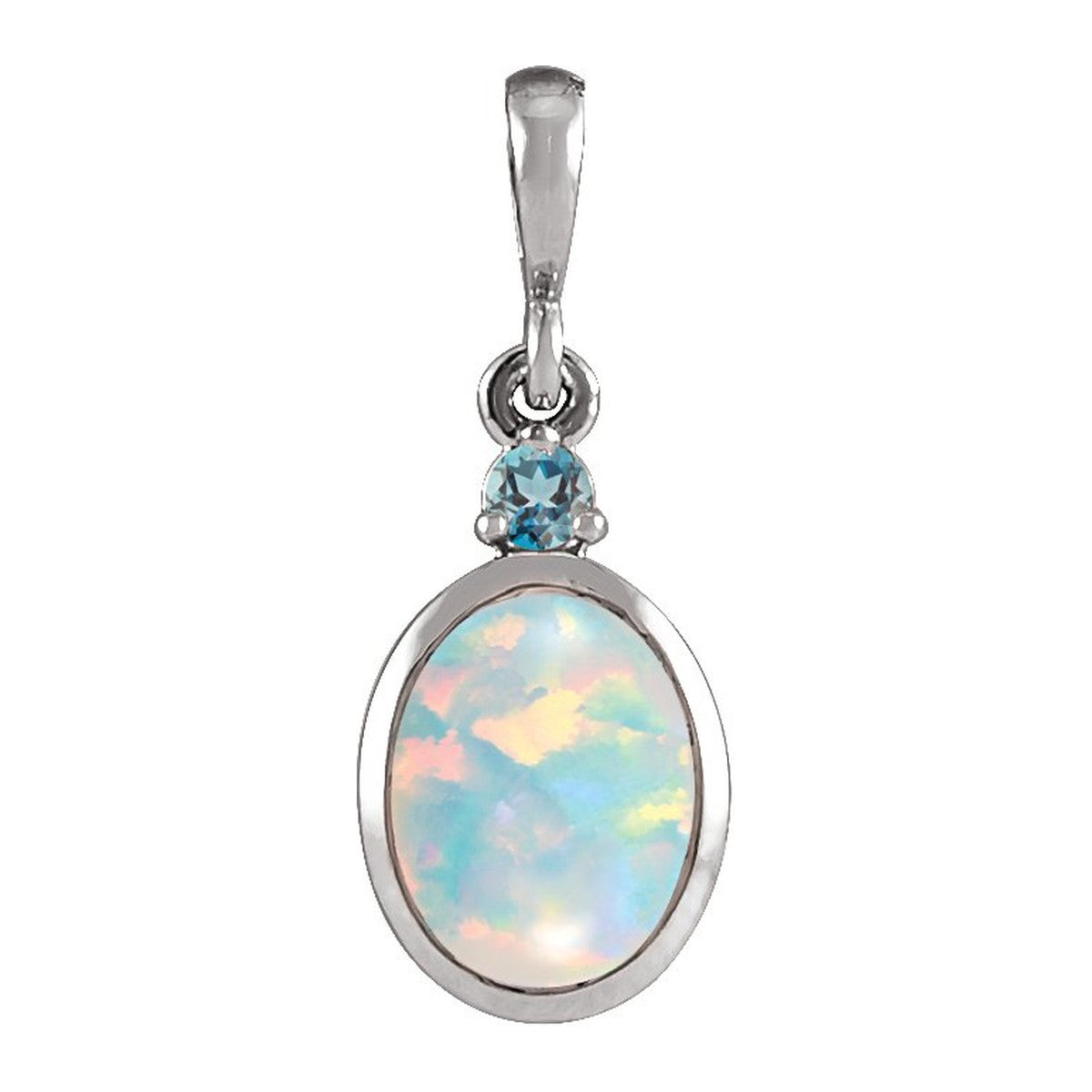 Bezel-Set Cabochon Pendant