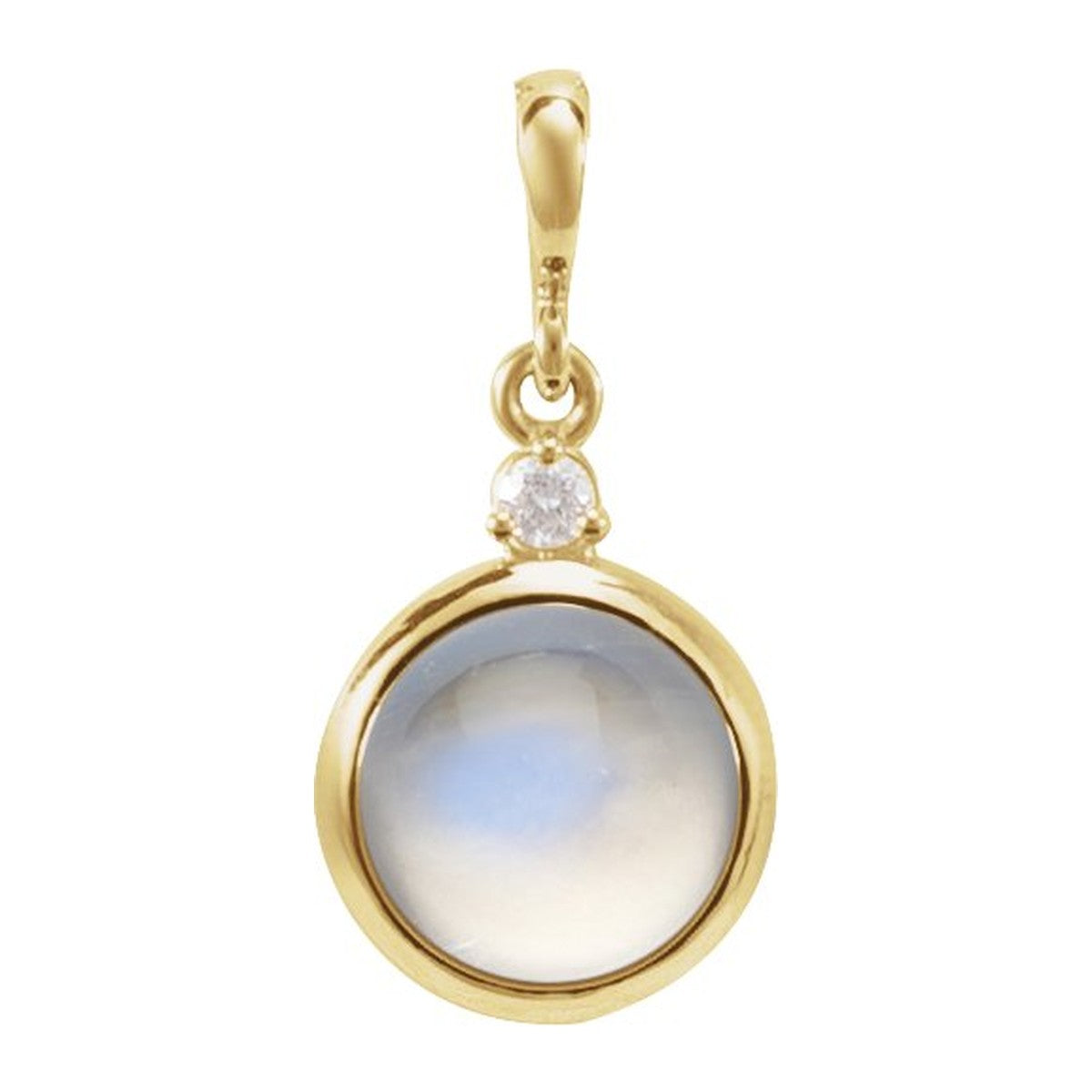 Bezel-Set Cabochon Pendant