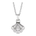 Diamond Seashell Necklace