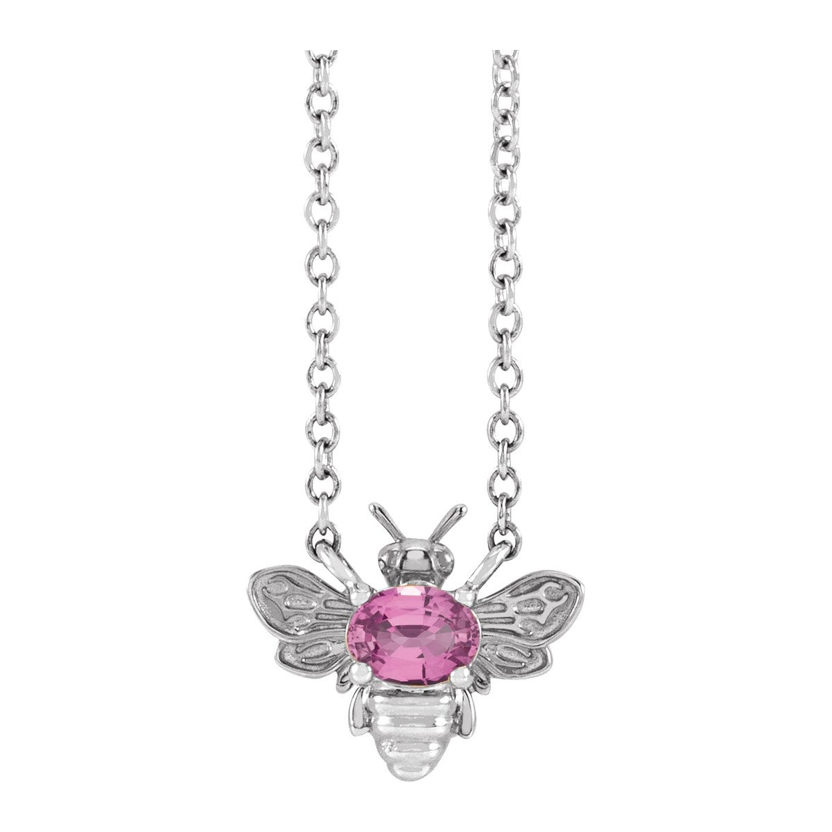 Gemstone Bee Necklace