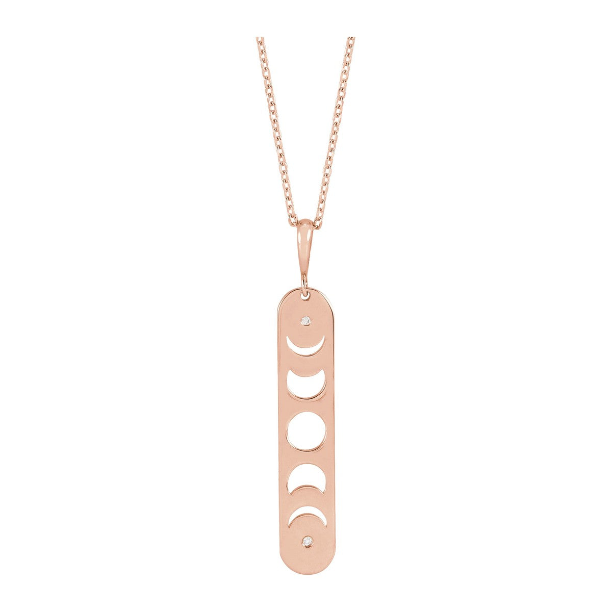 Moon Phase Bar Necklace