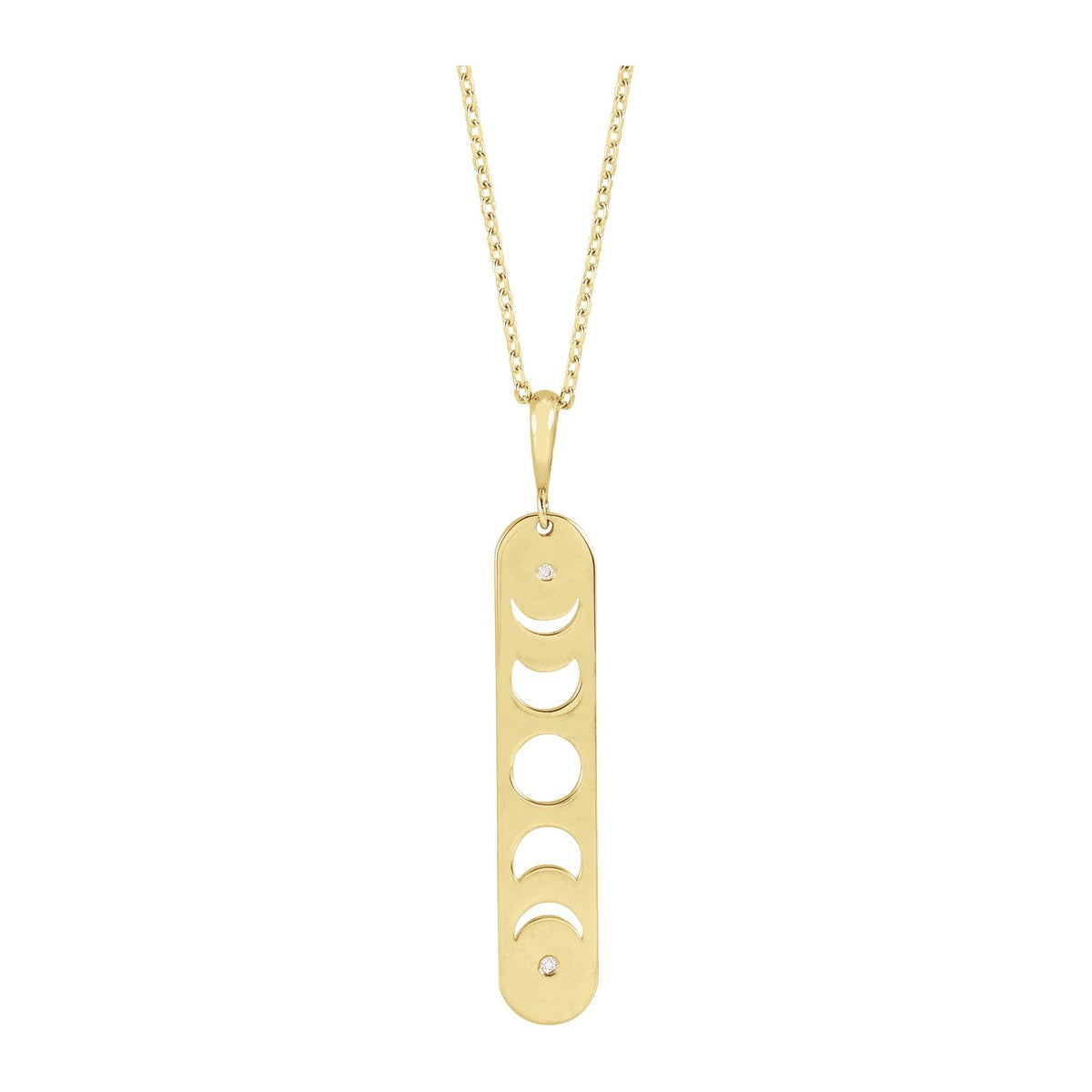 Moon Phase Bar Necklace