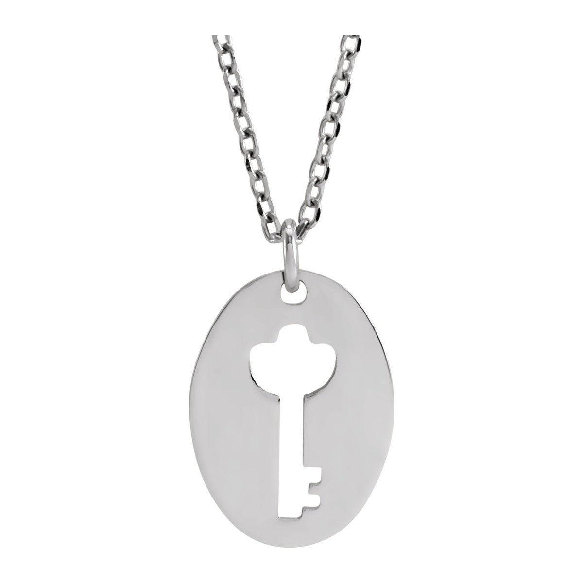 Pierced Key Necklace