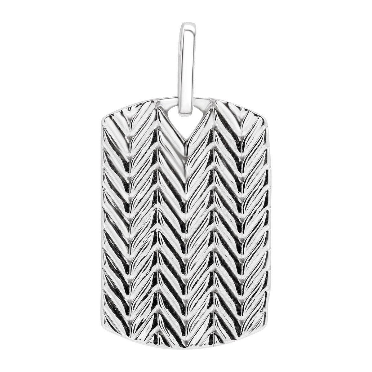 Chevron Dog Tag Pendant