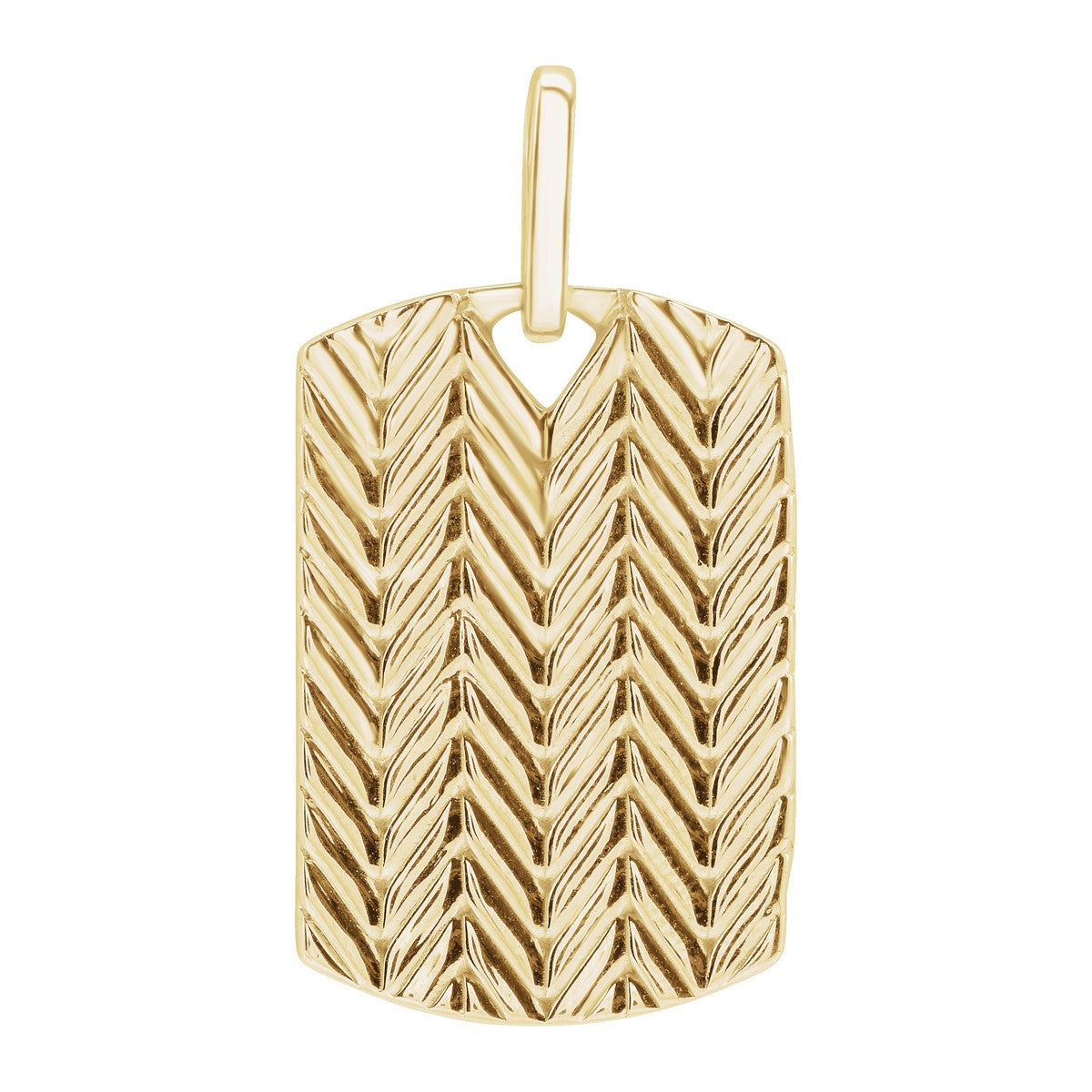Chevron Dog Tag Pendant