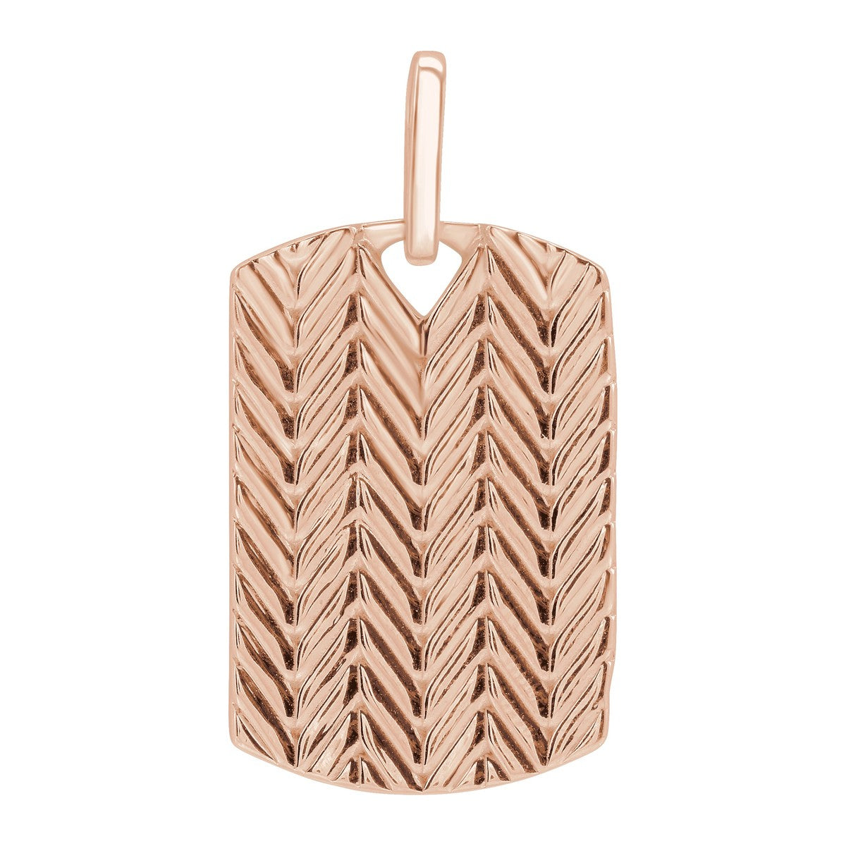 Chevron Dog Tag Pendant