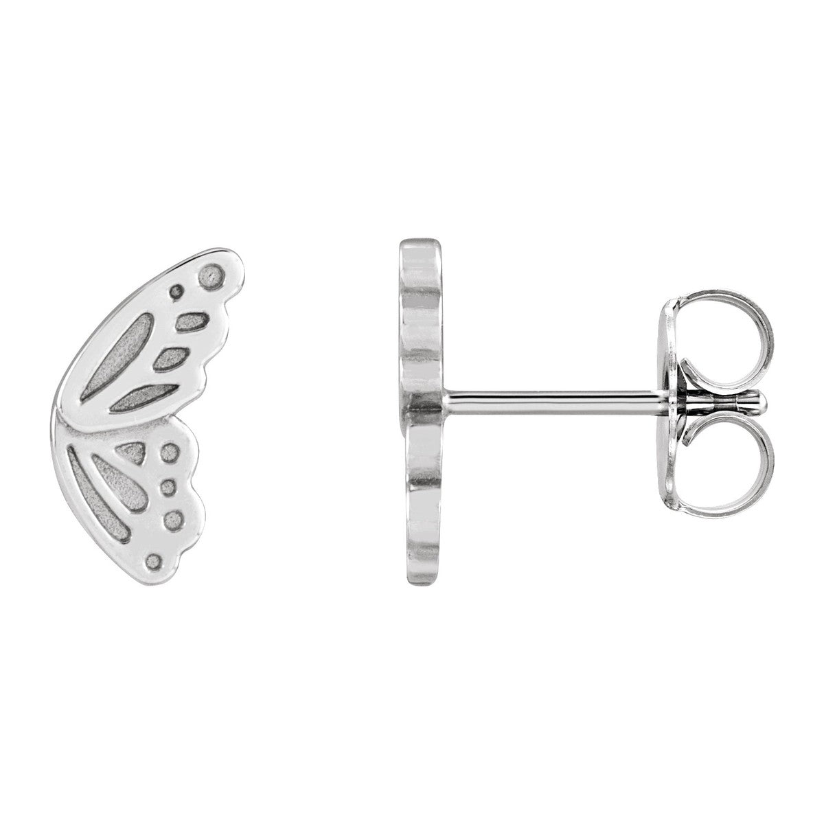 Butterfly Wing Stud Earrings