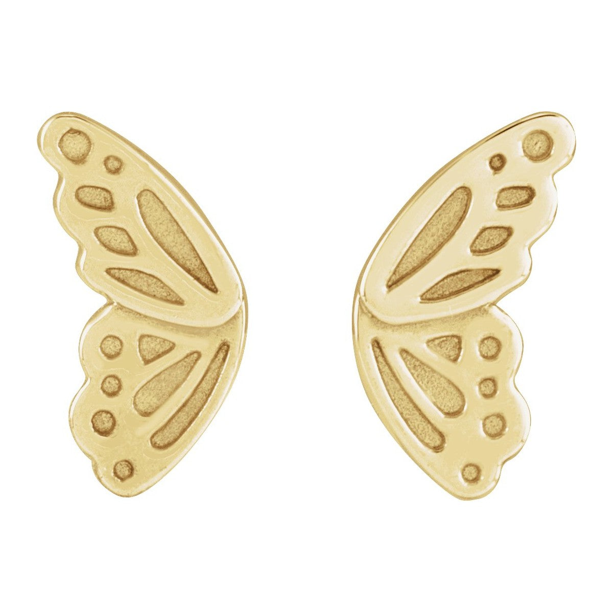 Butterfly Wing Stud Earrings