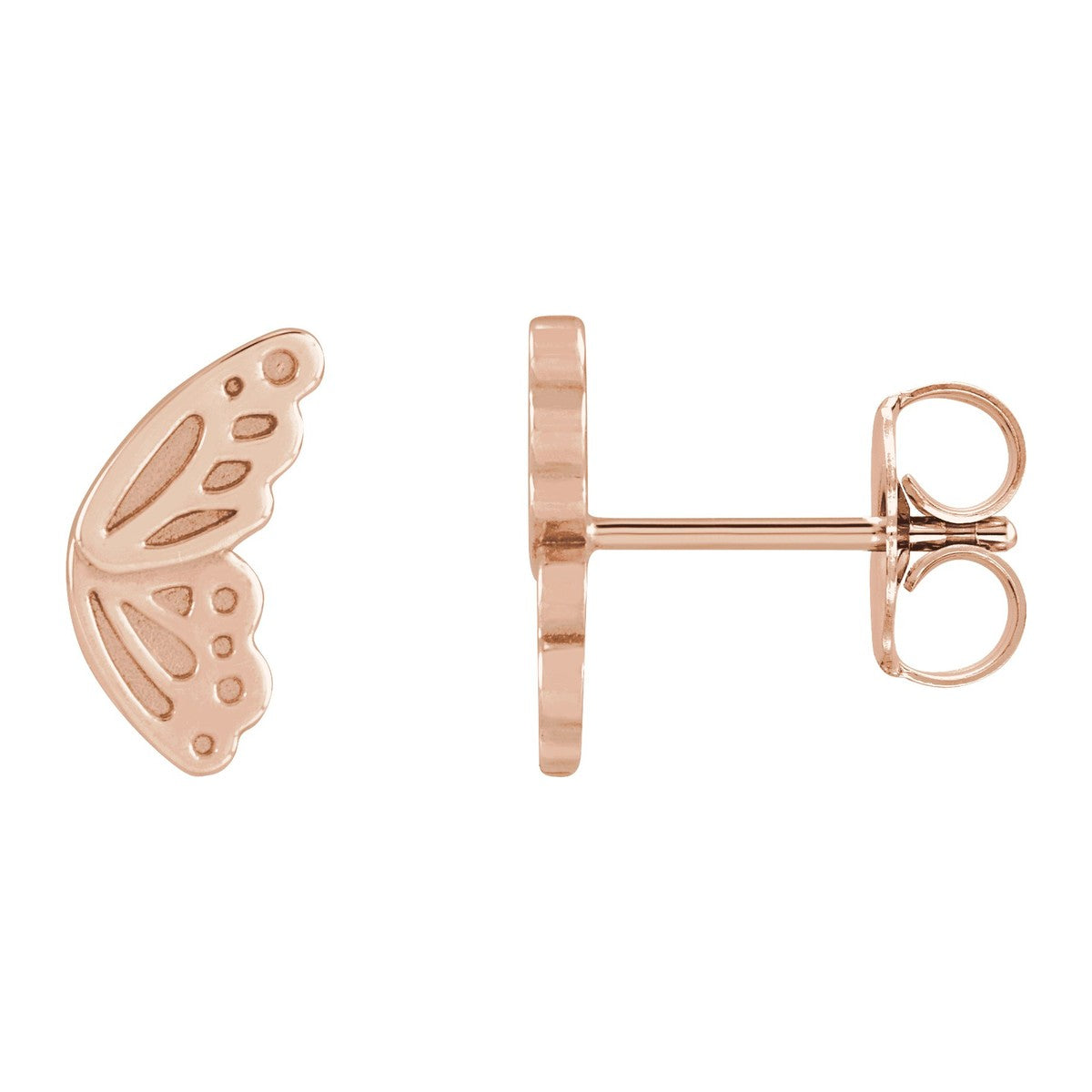 Butterfly Wing Stud Earrings