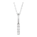 Diamond Vertical Bar Necklace