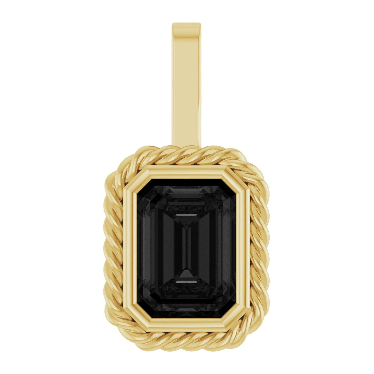 Black Onyx Bezel-Set Pendant