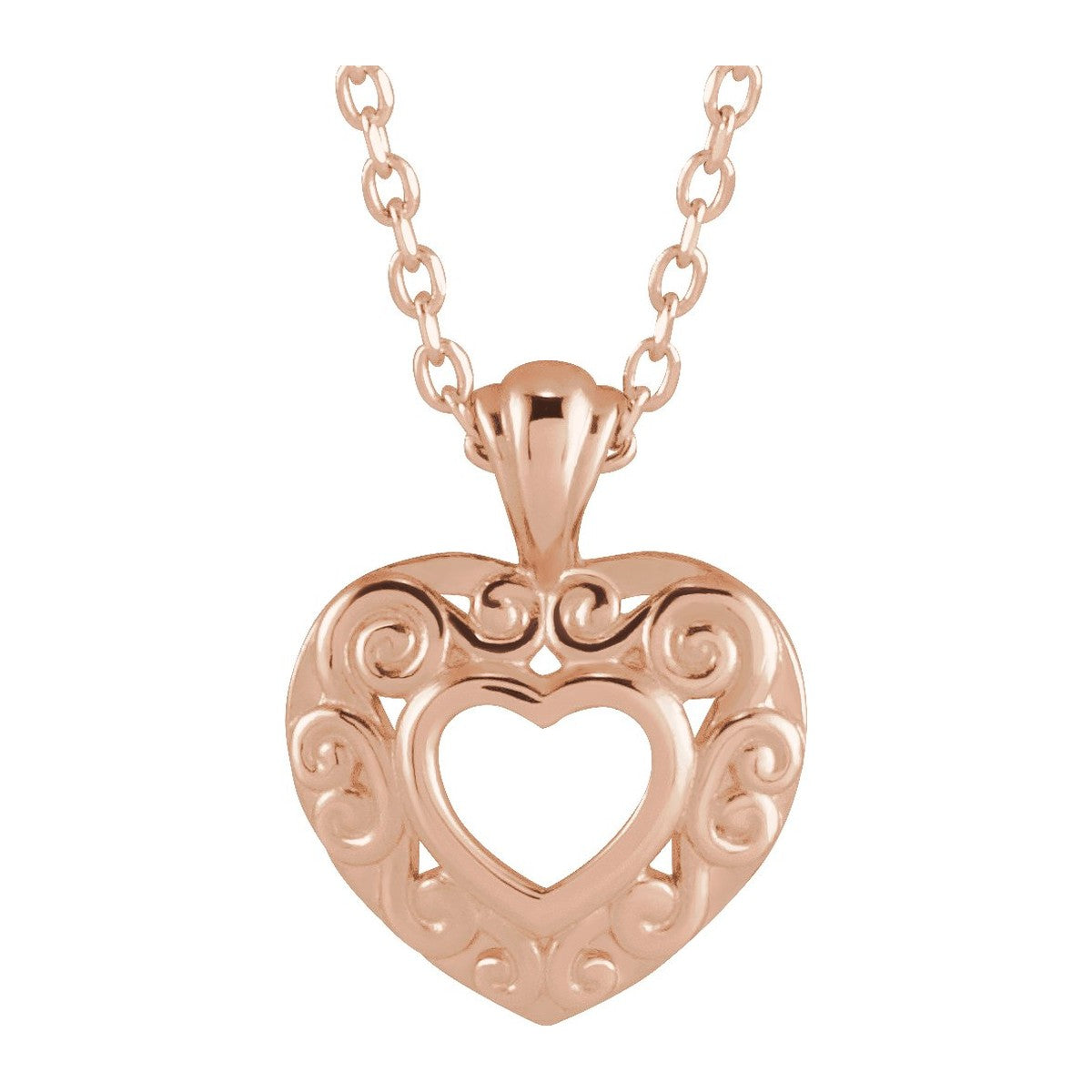 Filigree Heart Necklace