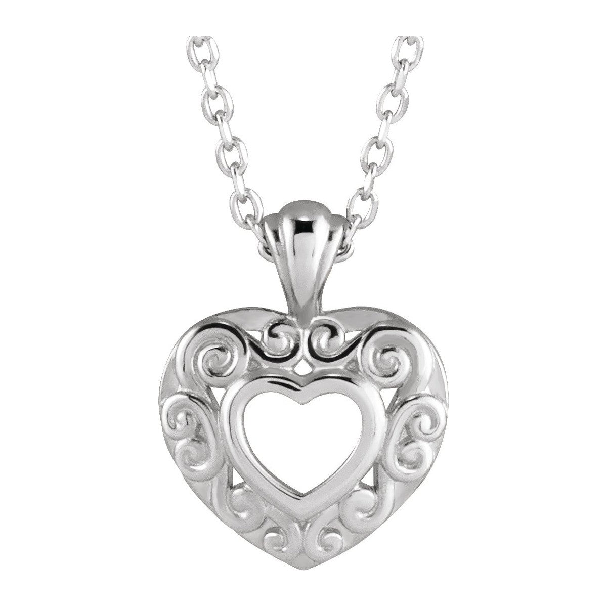 Filigree Heart Necklace
