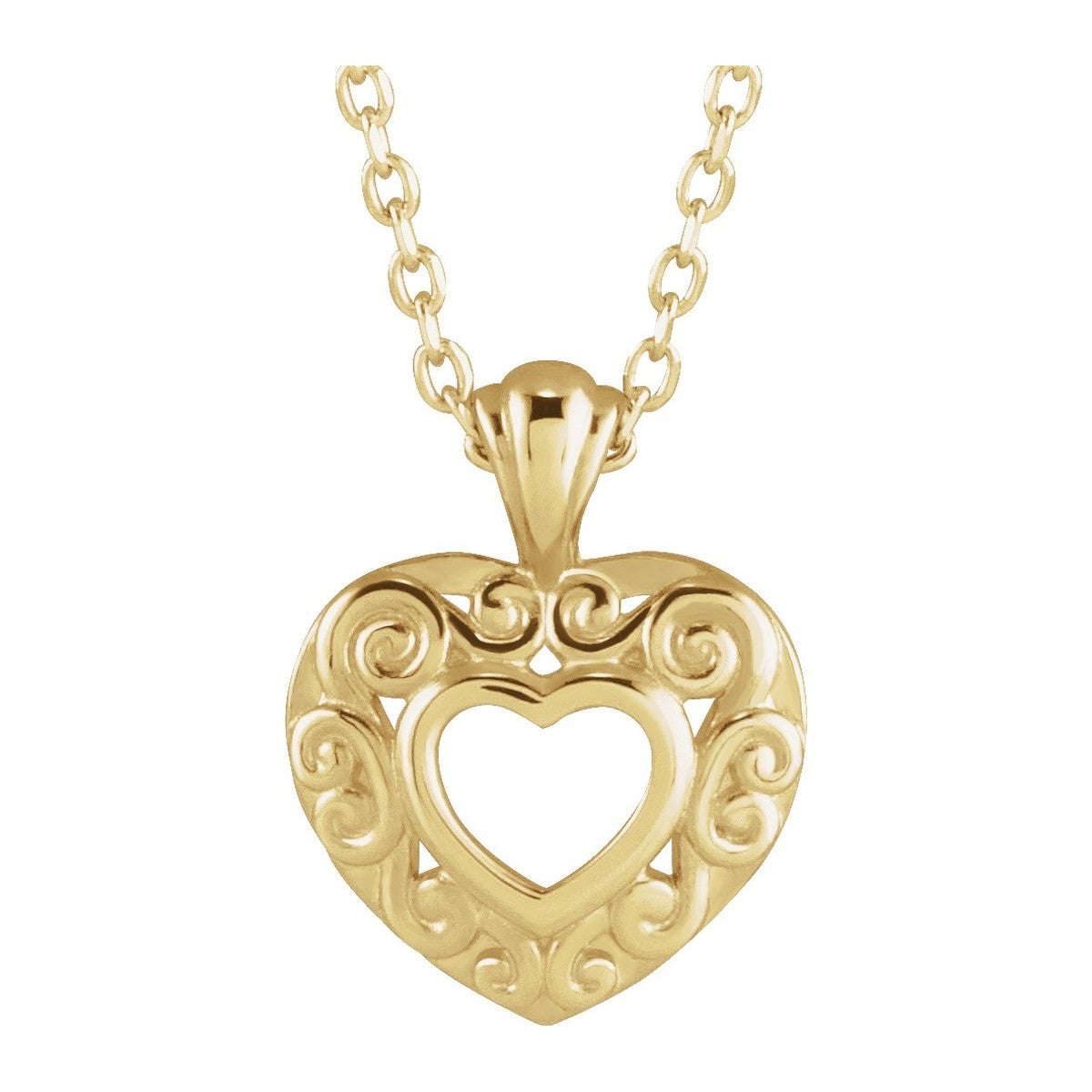 Filigree Heart Necklace