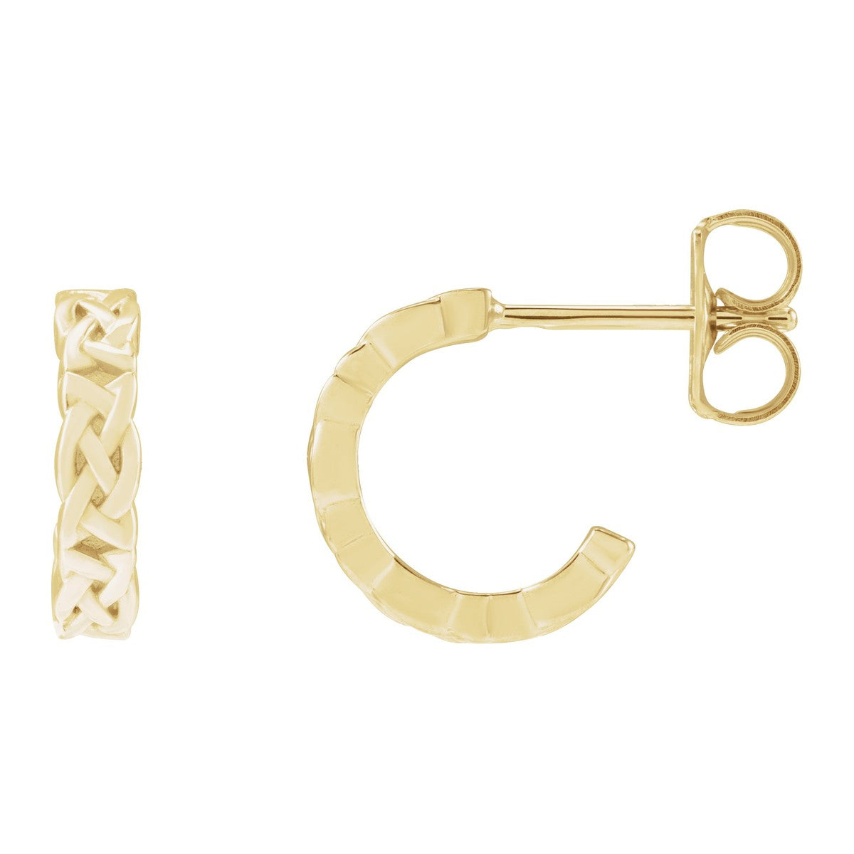 Celtic-Inspired Hoop Earrings
