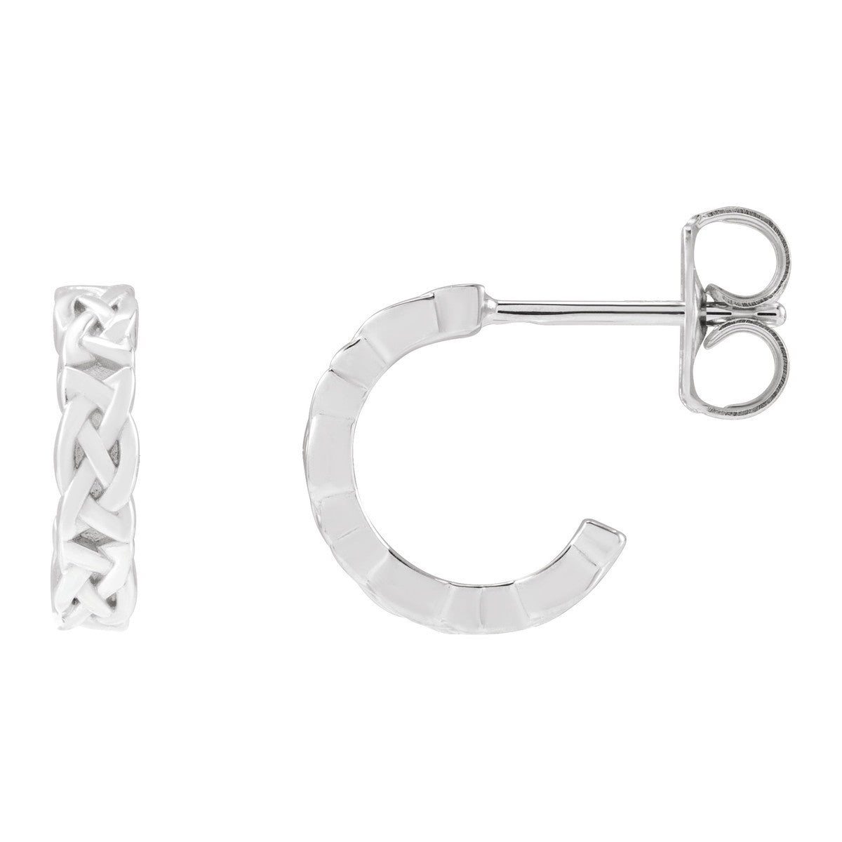 Celtic-Inspired Hoop Earrings