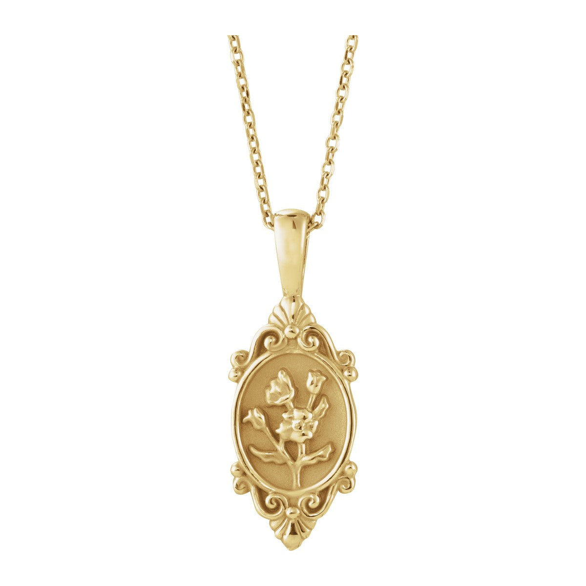 Vintage-Inspired Floral Necklace