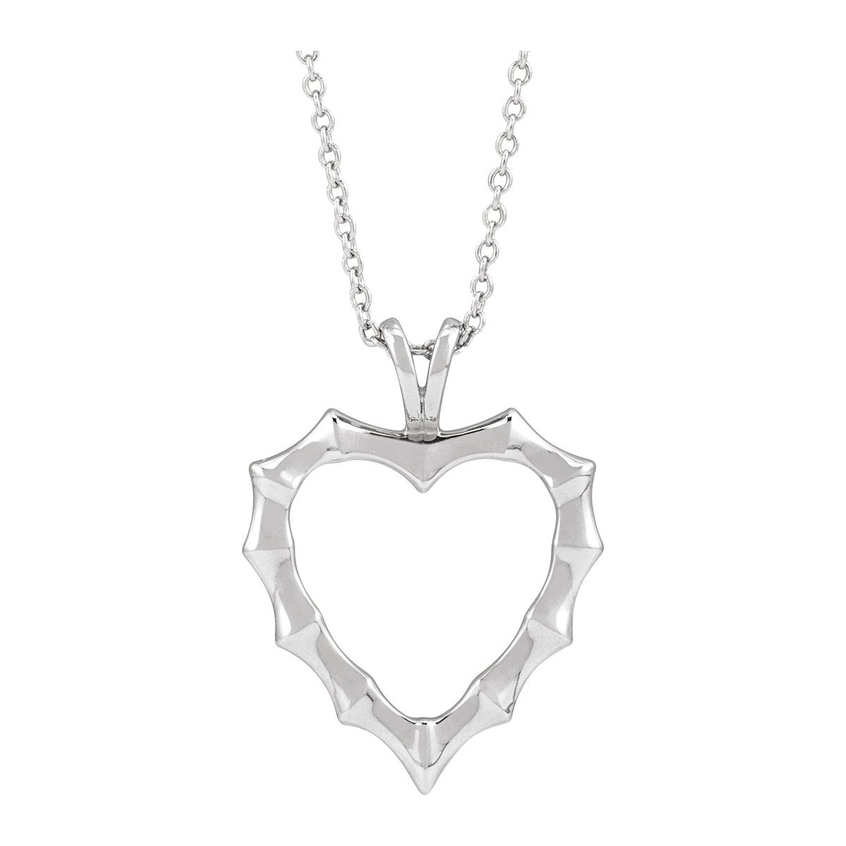 Bamboo Heart Necklace