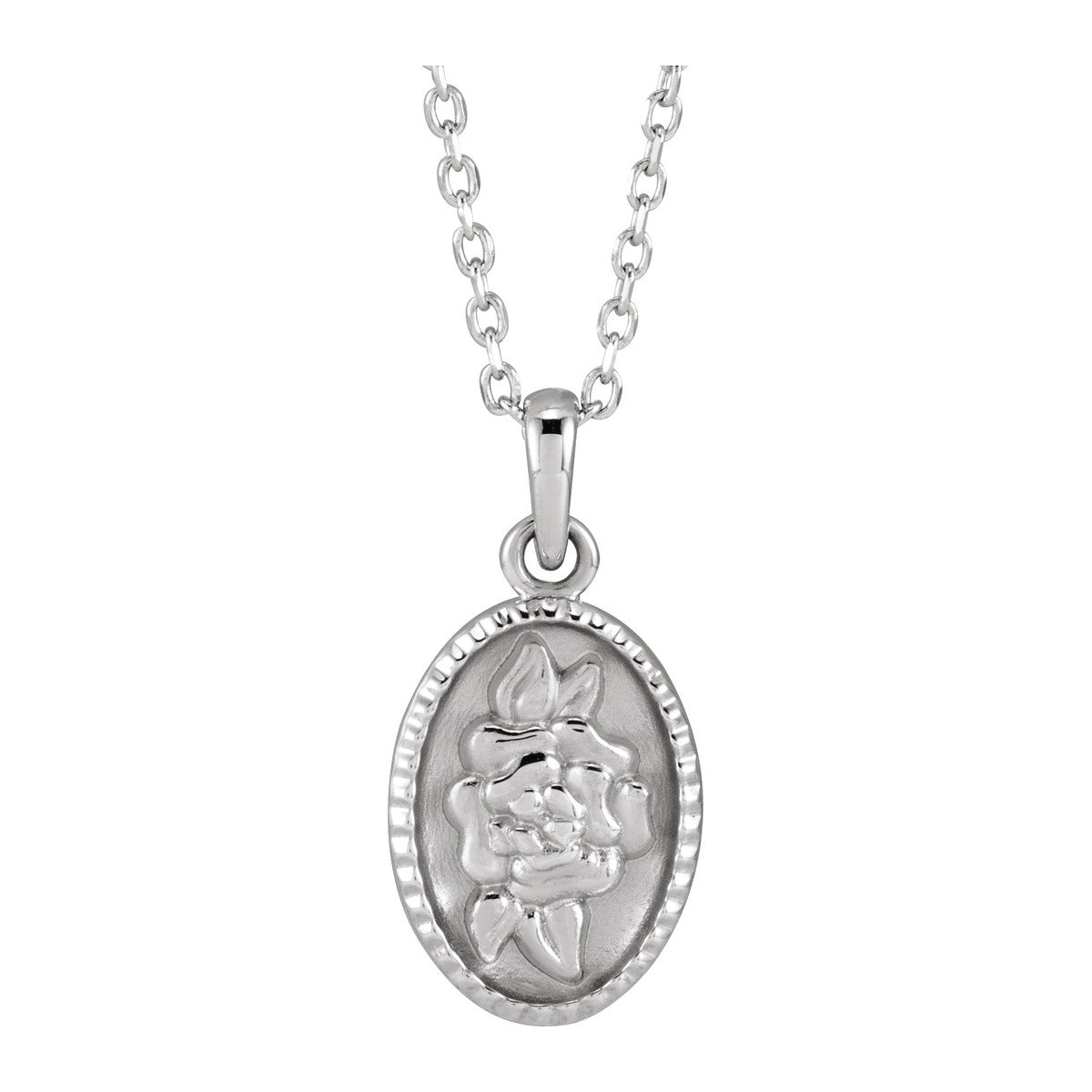 Floral Coin Necklace