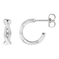 13 mm Twisted Hoop Earrings
