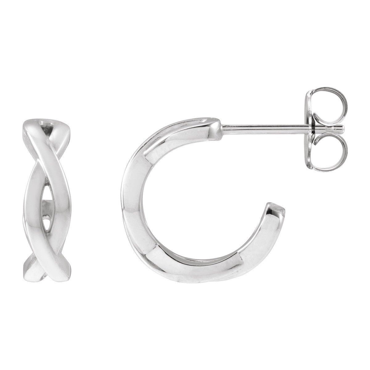13 mm Twisted Hoop Earrings