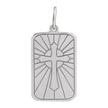 Cross Dog Tag Pendant