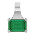 Lab-Grown Emerald Solitaire Pendant