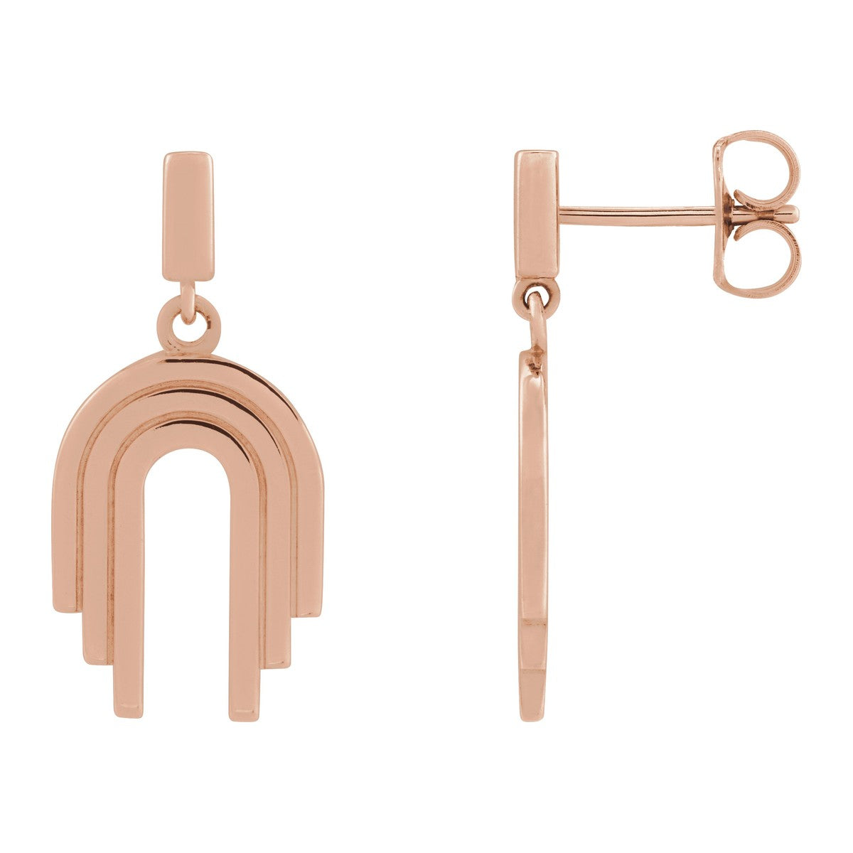 Geometric Arch Dangle Earrings