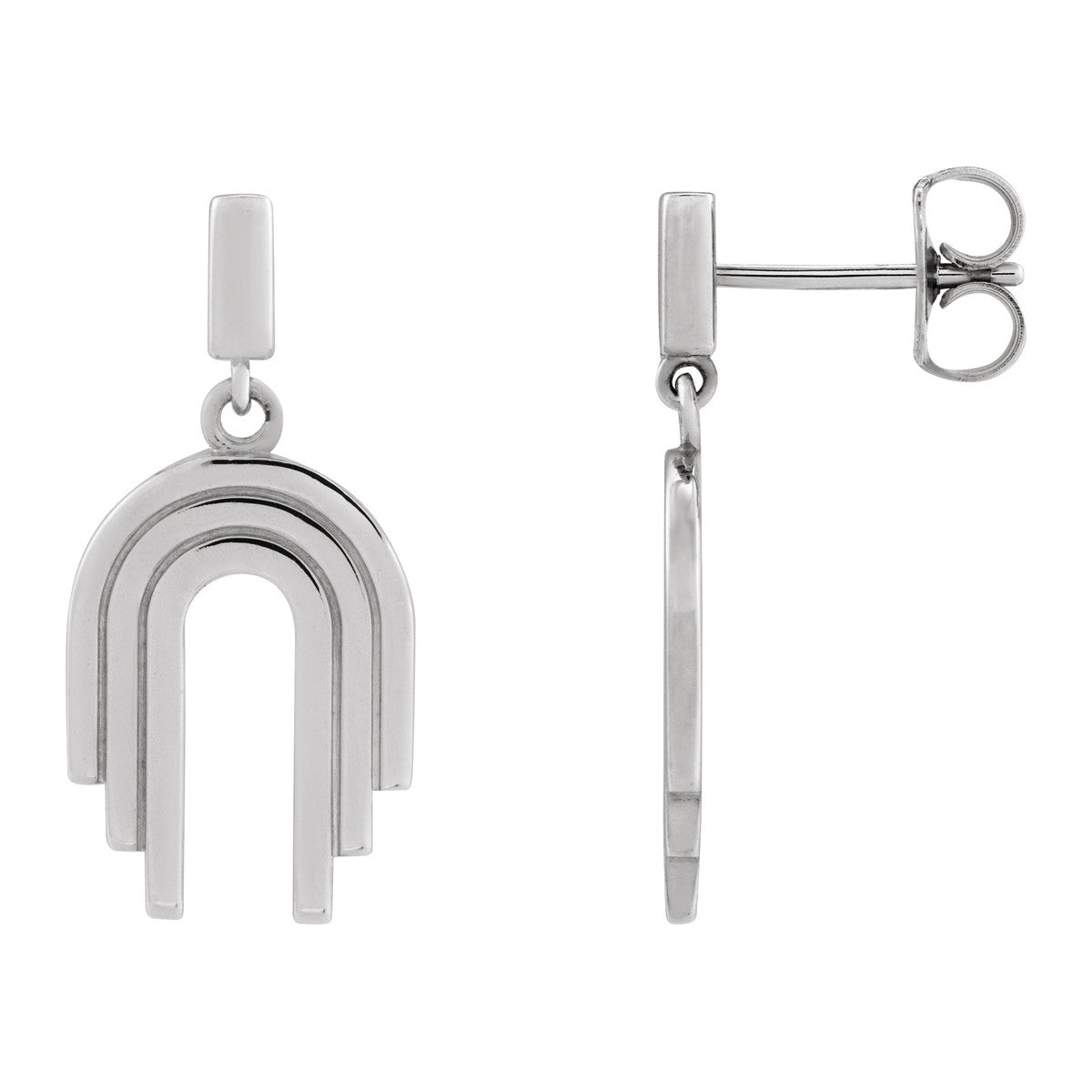 Geometric Arch Dangle Earrings