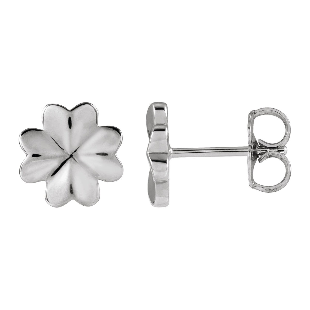 Four-Leaf Clover Stud Earrings