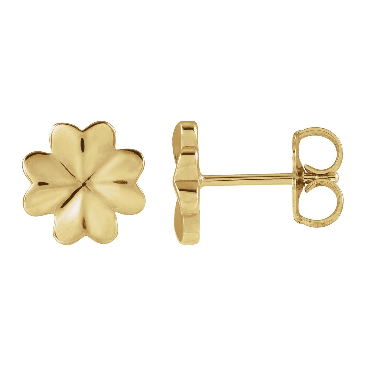 Four-Leaf Clover Stud Earrings