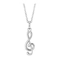 Petite Treble Clef Necklace