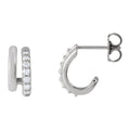 Diamond Double Hoop Earrings